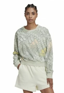 Adidas Performance Sweatshirt - Linen Green/white -adidas Performance Shop de3969b553054565b76120ba968e20f0