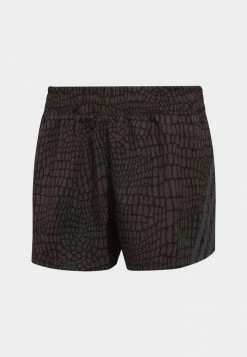 Adidas Performance RUN ICONS 3-STRIPES CROCODILE PRINT - Sports Shorts - Black -adidas Performance Shop de50c764fb16499da096bff59725b1dc
