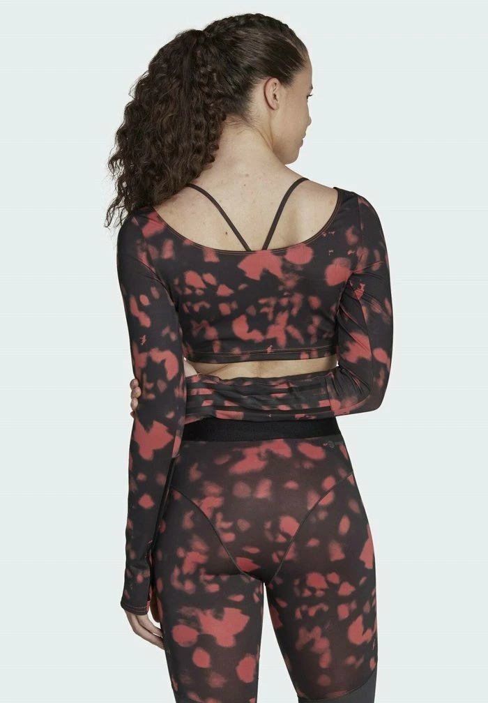 Adidas Performance HYPERGLAM CUT - Long Sleeved Top - Red White 4 Adidas Performance HYPERGLAM CUT - Long Sleeved Top - Red White - Image 2