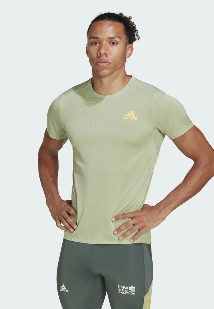 Adidas Performance ADIZERO SPEED T - Sports T-shirt - Magic Lime 3 Adidas Performance ADIZERO SPEED T - Sports T-shirt - Magic Lime