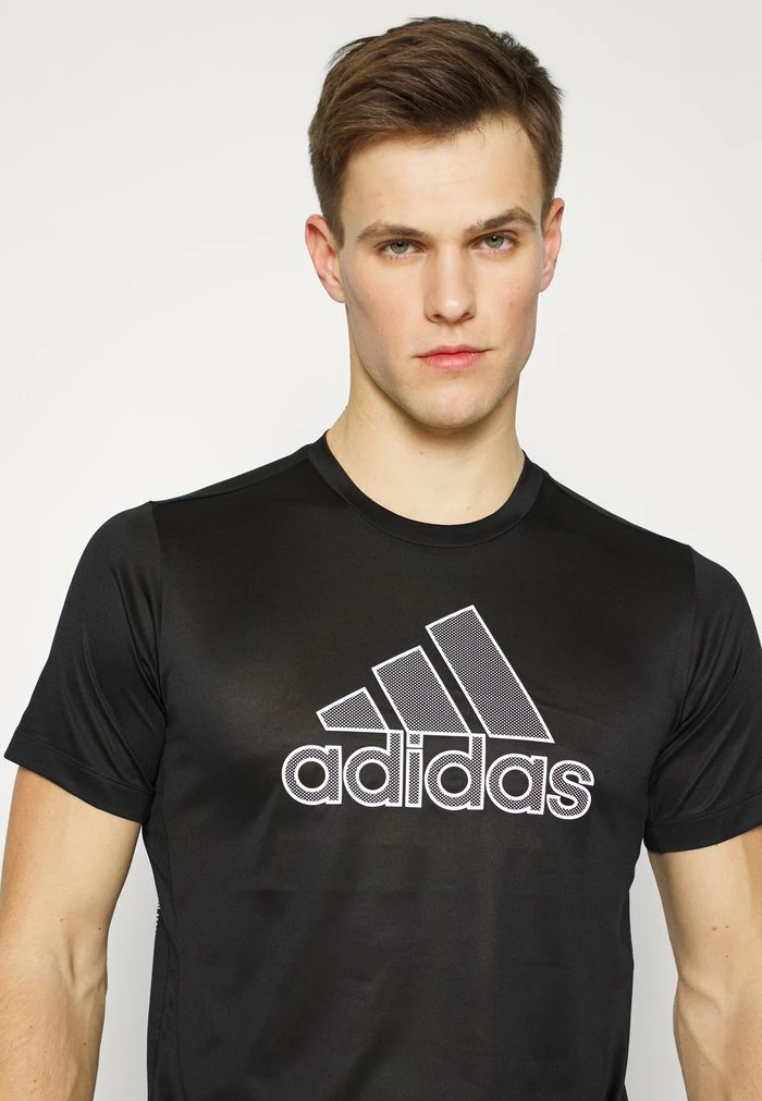 Adidas Performance BOS TEE - Print T-shirt - Black 6 Adidas Performance BOS TEE - Print T-shirt - Black - Image 4