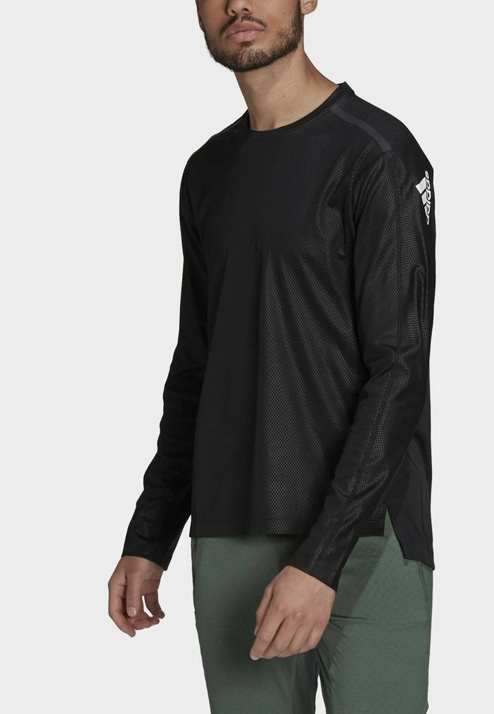 Adidas Performance LONG SLEEVE - Long Sleeved Top - Black 4 Adidas Performance LONG SLEEVE - Long Sleeved Top - Black - Image 2