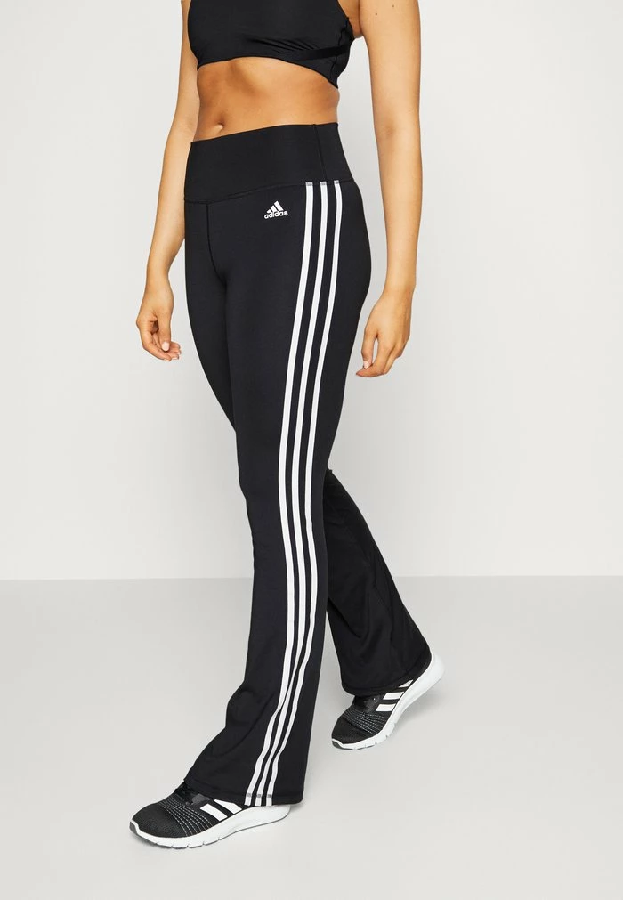Adidas Performance FLARED - Tracksuit Bottoms - Black 3 Adidas Performance FLARED - Tracksuit Bottoms - Black