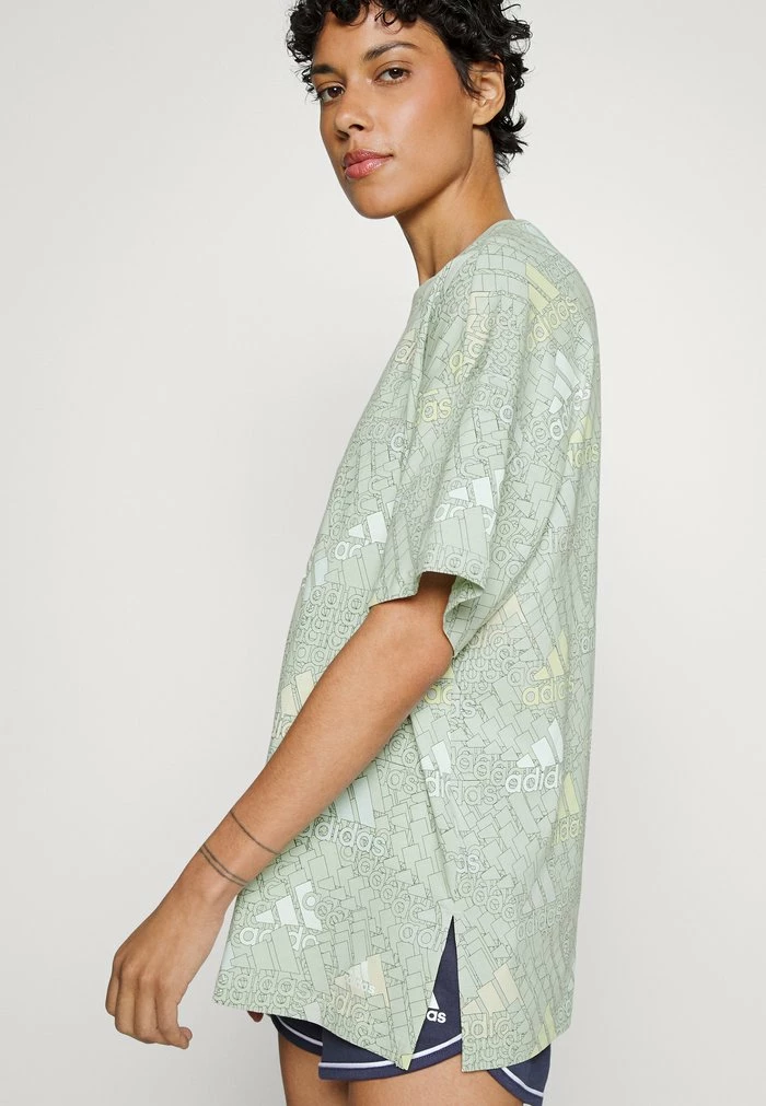 Adidas Performance W BLUV Q3 T B - Print T-shirt - Linen Green/multicolor/white 6 Adidas Performance W BLUV Q3 T B - Print T-shirt - Linen Green/multicolor/white - Image 4