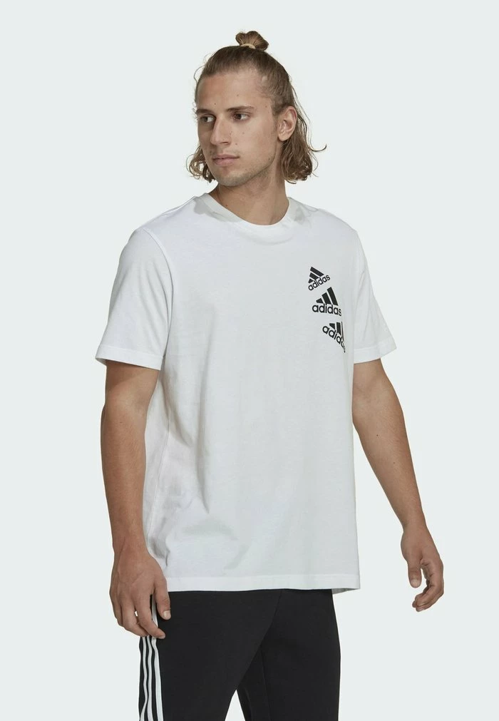 Adidas Performance Print T-shirt - White 8 Adidas Performance Print T-shirt - White - Image 6
