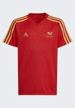 Adidas Performance MOTION SALAH STRIPES - Print T-shirt - Red -adidas Performance Shop e1c3afa6abdb4033b34021215ce5006a