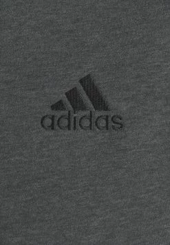 Adidas Performance ESSENTIALS 3 STRIPES FULL ZIP - Zip-up Sweatshirt - Dark Grey Heather -adidas Performance Shop e2c4d5aad14d42d3a2d72bf3c86ccd93