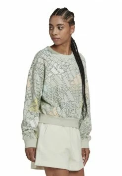 Adidas Performance Sweatshirt - Linen Green/white