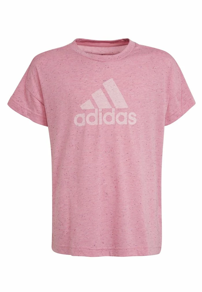 Adidas Performance G BOS TEE - Print T-shirt - Bliss Pink Melange/white 3 Adidas Performance G BOS TEE - Print T-shirt - Bliss Pink Melange/white