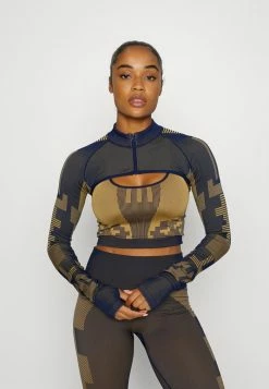 Adidas Performance CROP - Training Jacket - Dark Indigo/mesa