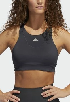 Adidas Performance MS BRA TRAINING WORKOUT DESIGNED4TRAINING AEROREADY SPORTS MEDIUM SUPPORT COMPRESSION - Sports Bra - Carbon -adidas Performance Shop e406a87199614397a4156ce552ccce61