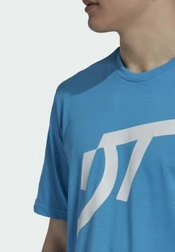 Adidas Performance THIEM - Print T-shirt - Blue -adidas Performance Shop e42b0e2efa62463ba08fc9a58ffc10d9