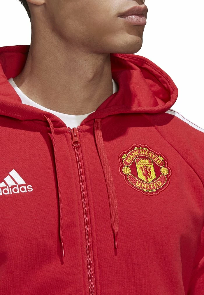 Adidas Performance MANCHESTER UNITED - Zip-up Sweatshirt - Real Red 6 Adidas Performance MANCHESTER UNITED - Zip-up Sweatshirt - Real Red - Image 4
