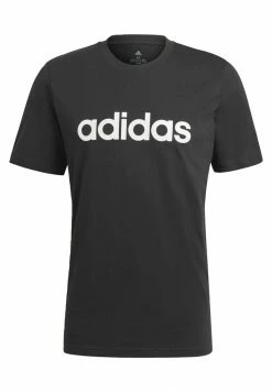 Adidas Performance M LIN SJ T - Print T-shirt - Black -adidas Performance Shop e4e443b0a6164c279ed2905932d1435e