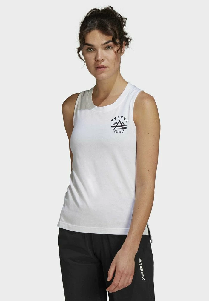 Adidas Performance TANK - Top - White 3 Adidas Performance TANK - Top - White