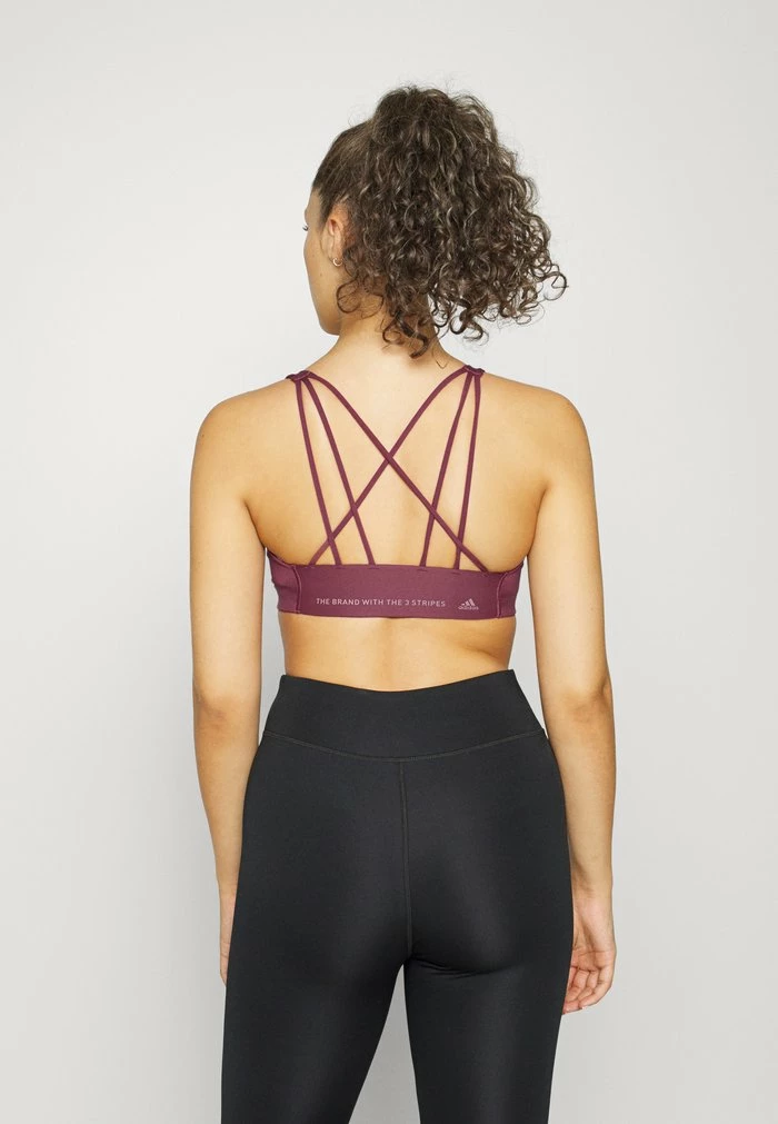 Adidas Performance BRA - Medium Support Sports Bra - Burgundy 5 Adidas Performance BRA - Medium Support Sports Bra - Burgundy - Image 3