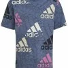 Adidas Performance BRAND LOVE - Print T-shirt - Blue