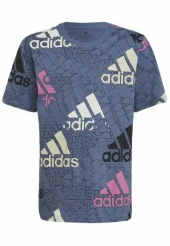 Adidas Performance BRAND LOVE - Print T-shirt - Blue