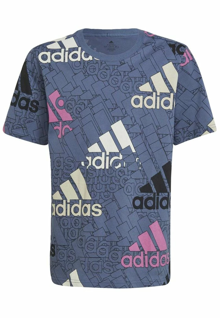 Adidas Performance BRAND LOVE - Print T-shirt - Blue 3 Adidas Performance BRAND LOVE - Print T-shirt - Blue