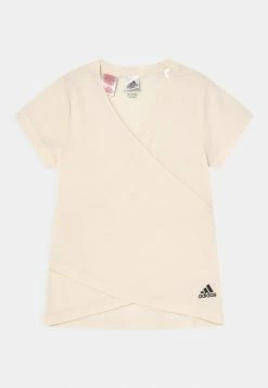 Adidas Performance YOGA TEE - Print T-shirt - White/black