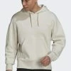 Adidas Performance STUDIO LOUNGE FLEECE - Hoodie - Beige -adidas Performance Shop e593f7e77dc94271a012317f10cb5d31