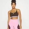 Adidas Performance HYPERGLAM - Medium Support Sports Bra - Darkbrown/purplglow/white -adidas Performance Shop e5c7b62b1da34a739d9edfeabddb33e9