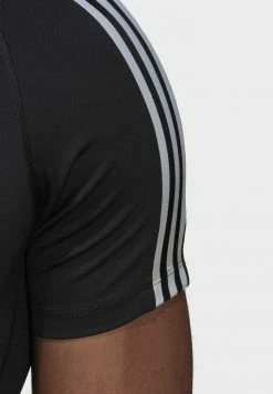 Adidas Performance TECHFIT 3-STRIPES - Print T-shirt - Black -adidas Performance Shop e727bc06b83843459958964140cc7c13