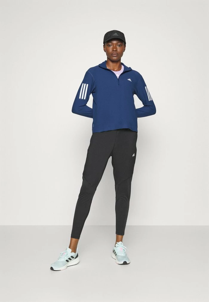 Adidas Performance 1/2 ZIP - Long Sleeved Top - Steel 4 Adidas Performance 1/2 ZIP - Long Sleeved Top - Steel - Image 2
