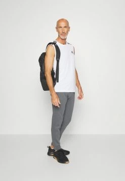 Adidas Performance FEELCOZY PANT - Tracksuit Bottoms - Dark Grey Heather/black -adidas Performance Shop e81ea9fa173d49bc86c38cfd2f0a554d