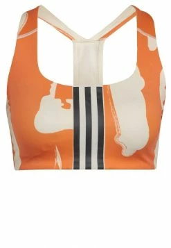 Adidas Performance THEBE MAGUGU - Medium Support Sports Bra - Beige -adidas Performance Shop e84ff92aade24d9f9c921abc4ff67783