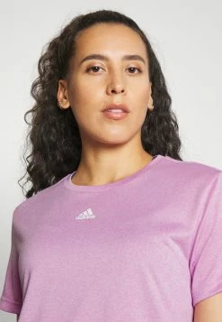 Adidas Performance CROP - Basic T-shirt - Bliss Lilac/white -adidas Performance Shop e8cd0399f6534c2687c9ddd1f6ce34b8