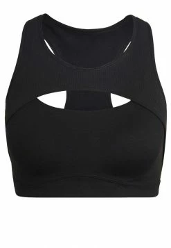 Adidas Performance COREFLOW STUDIO WIND - Medium Support Sports Bra - Black Carbon -adidas Performance Shop e8e130d5cacb41779830c65a30e0992e