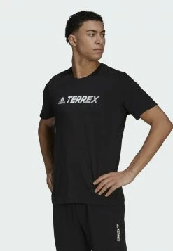 Adidas Performance TX LOGO - Print T-shirt - Black