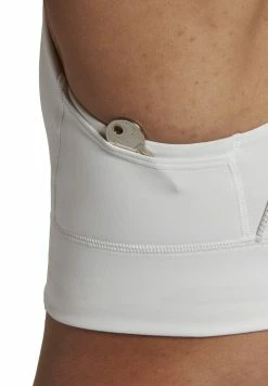 Adidas Performance RUN - Medium Support Sports Bra - White/black Reflective -adidas Performance Shop e9ce69f5954f426193fc3df758e469c1