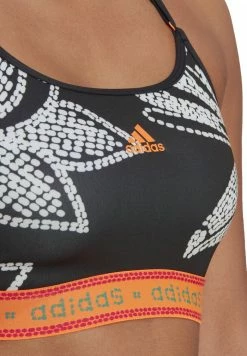 Adidas Performance FARM BRA - Light Support Sports Bra - Black/app Signal Orange -adidas Performance Shop e9ef477821924c27b67f67601ede1ec2