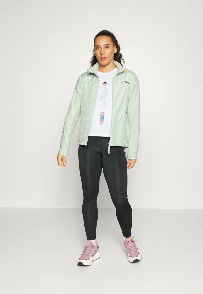 Adidas Performance Fleece Jacket - Green 4 Adidas Performance Fleece Jacket - Green - Image 2