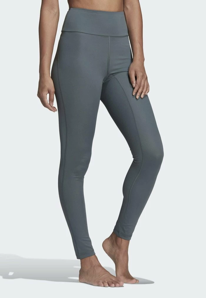 Adidas Performance YOGA ESSENTIALS - Leggings - Blue 3 Adidas Performance YOGA ESSENTIALS - Leggings - Blue