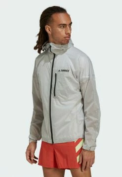 Adidas Performance TERREX AGRAVIC - Waterproof Jacket - White -adidas Performance Shop eb8b027fd099498db1833d0a5322fdc6