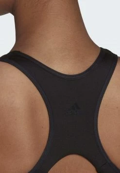 Adidas Performance COREFLOW STUDIO WIND - Medium Support Sports Bra - Black Carbon -adidas Performance Shop ebb92225f8e34ddf890bf2c7cc3b398e