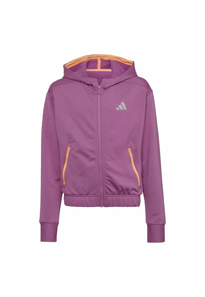 Adidas Performance COLD.RDY ICONS TRAINING LOOSE - Zip-up Sweatshirt - Purple 3 Adidas Performance COLD.RDY ICONS TRAINING LOOSE - Zip-up Sweatshirt - Purple