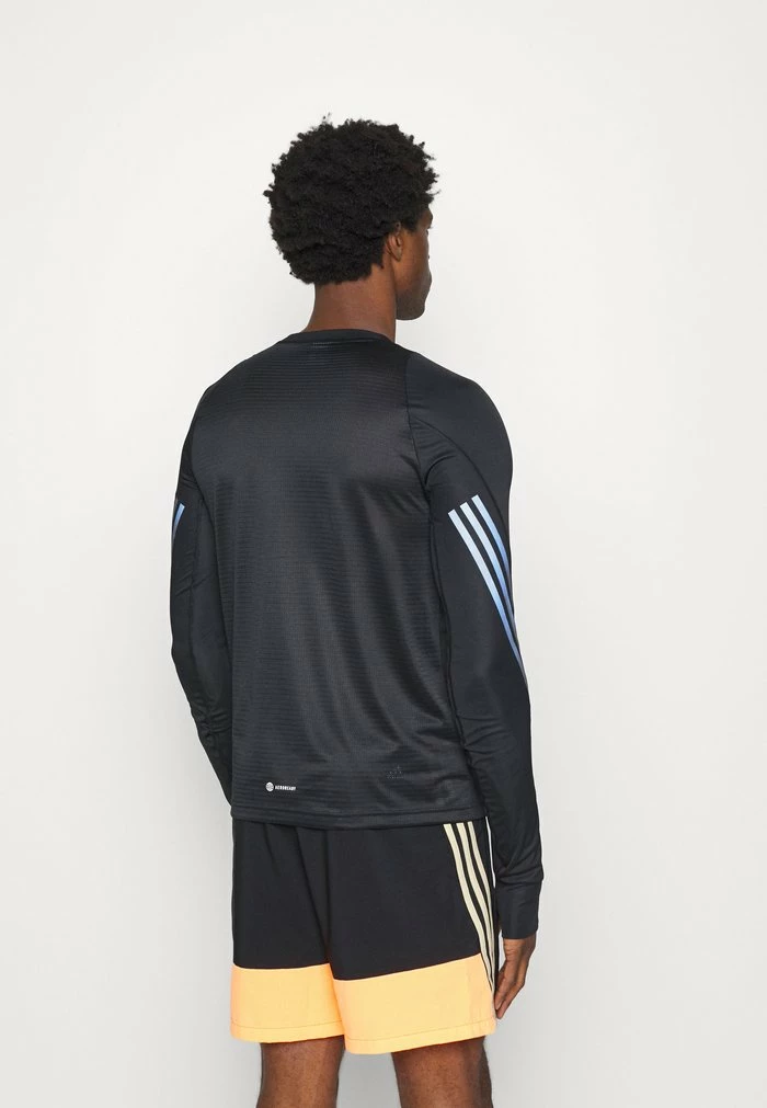 Adidas Performance RUN ICON - Long Sleeved Top - Black 5 Adidas Performance RUN ICON - Long Sleeved Top - Black - Image 3