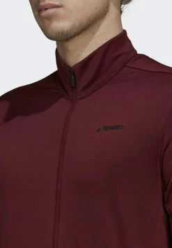 Adidas Performance MT FULL - Zip-up Sweatshirt - Burgundy -adidas Performance Shop ec681521ac30439199de2c3951abacd7