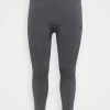 Adidas Performance AEROKNIT 7/8 PS TRAINING WORKOUT DESIGNED4TRAINING PRIMEGREEN LEGGINGS FITTED - Leggings - Anthracite