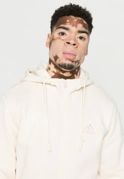 Adidas Performance UNISEX - Zip-up Sweatshirt - Off White -adidas Performance Shop ecfb6ac03c3145bc9c456975a0803abd