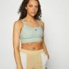 Adidas Performance LONGLINE - Medium Support Sports Bra - Linen Green