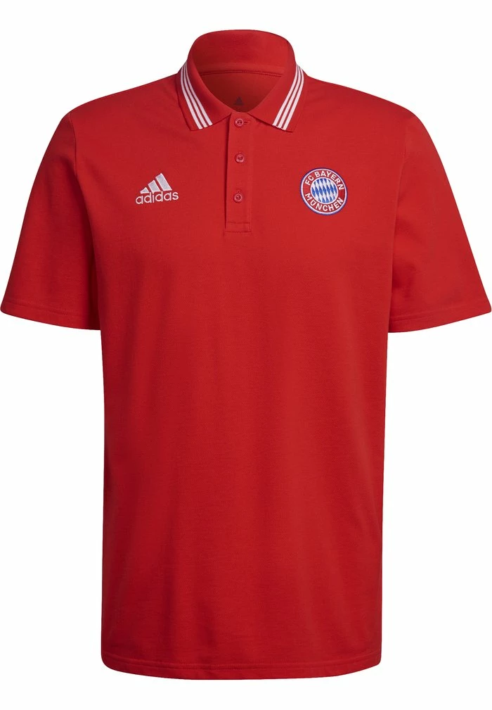 Adidas Performance FC BAYERN MÜNCHEN POLO - Club Wear - Red 9 Adidas Performance FC BAYERN MÜNCHEN POLO - Club Wear - Red - Image 7