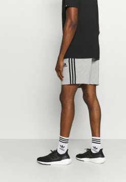 Adidas Performance ESSENTIALS FRENCH TERRY 3 STRIPES - Sports Shorts - Medium Grey Heather/black -adidas Performance Shop ee1563f6bbe84de2a8421e15eab8fb37