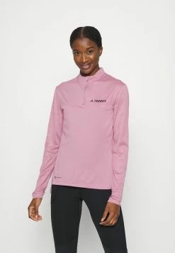 Adidas Performance W MT HALF ZI LS - Long Sleeved Top - Magic Mauve