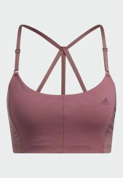 Adidas Performance YO - Light Support Sports Bra - Quiet Crimson -adidas Performance Shop ef35264a25784850ad0255fd7f33f3f9