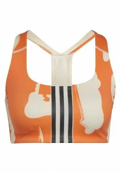 Adidas Performance THEBE MAGUGU - Medium Support Sports Bra - Beige -adidas Performance Shop ef9cdd2a708742a690de46e70b50cb38